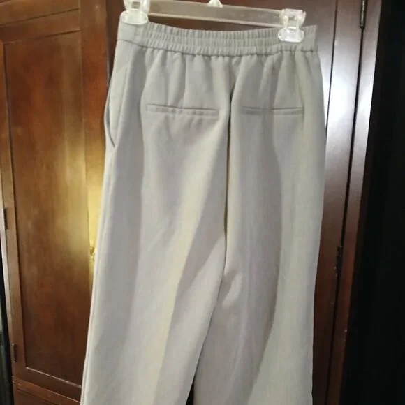 ZARA Gray High-Rise Wide Leg Dress Trousers XS - Picture 10 of 12